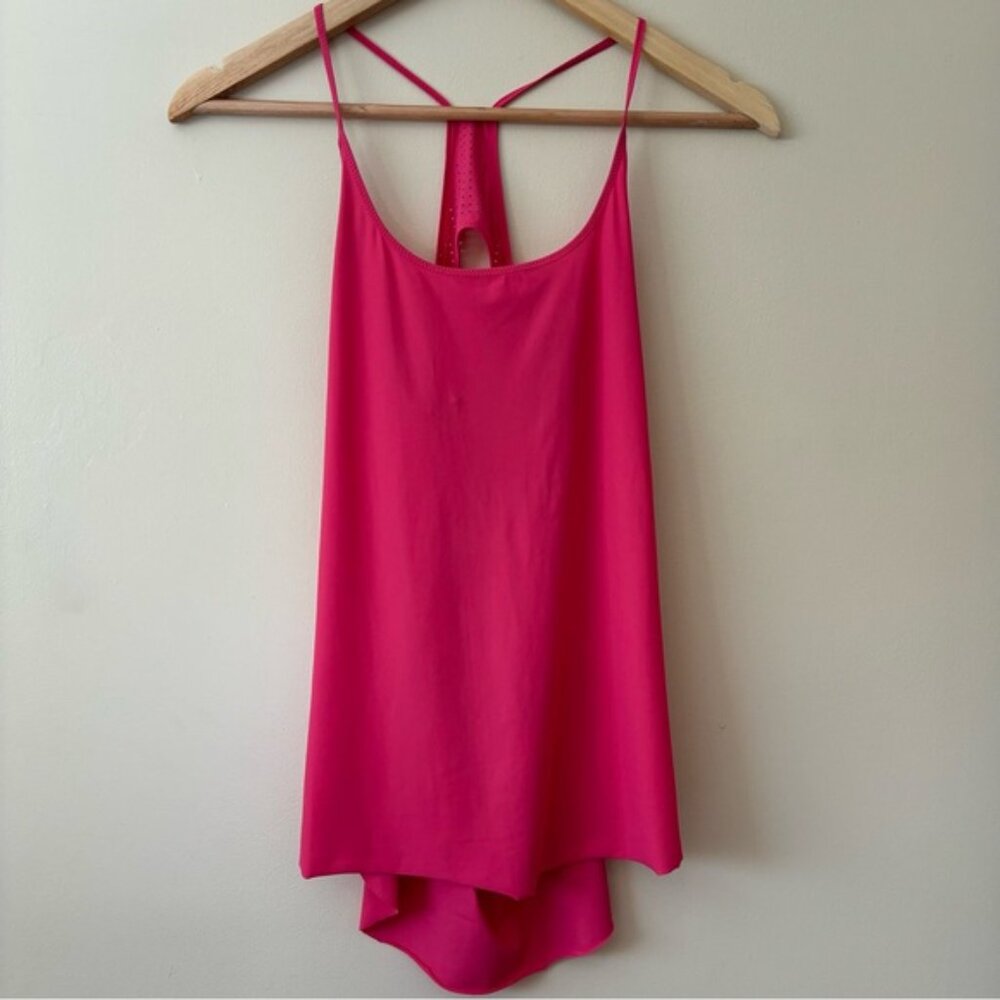 •SOLD•|Lululemon| Loose Fit Racerback Flowy Athletic Tank Top Sonic Pink Size 6 - Picture 2 of 5
